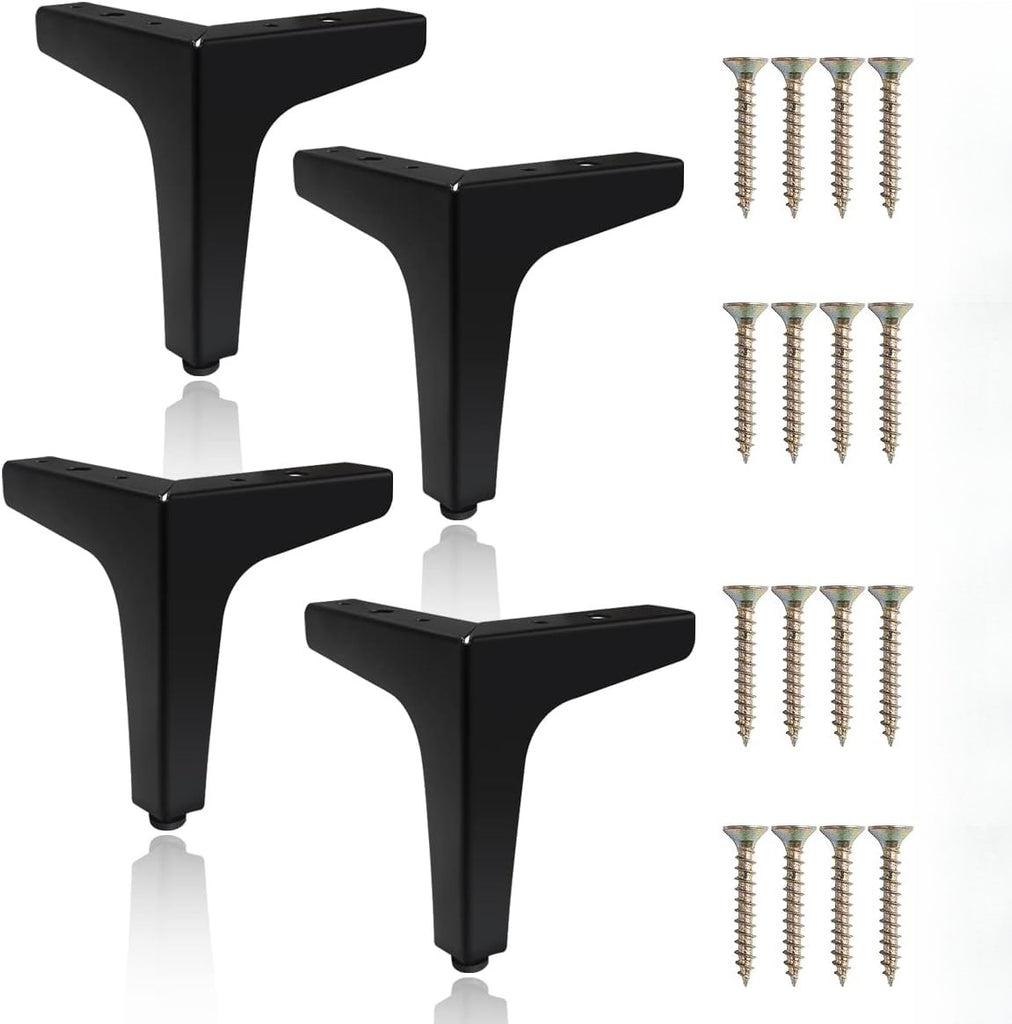 4Pcs Upgraded Metal Furniture Legs 10cm