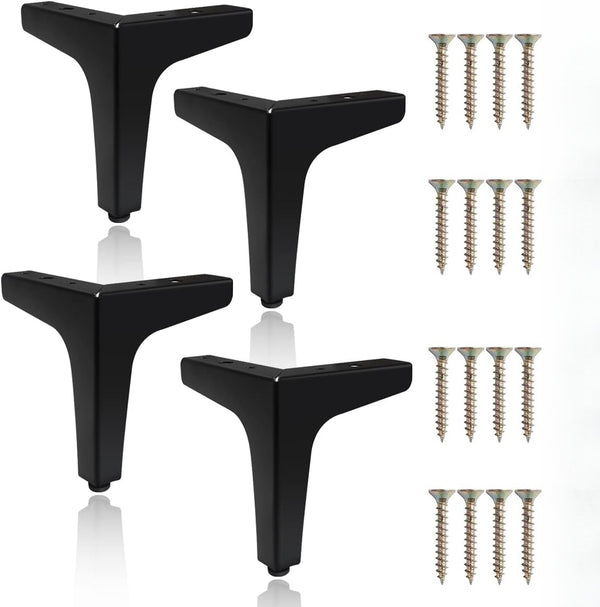 4Pcs Upgraded Metal Furniture Legs 15cm