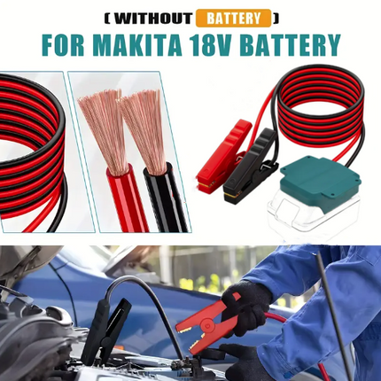 18V Makita 8AWG Jump Starter Cable 1.8m