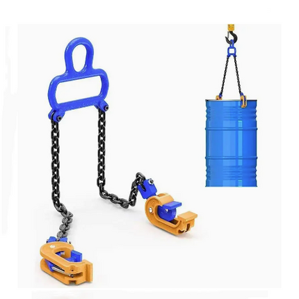 Drum Lifting Clamps with Chain 1T Capacity