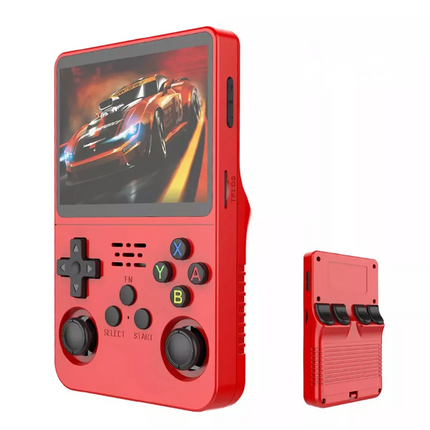 Handheld Game Console with Game Card - Red