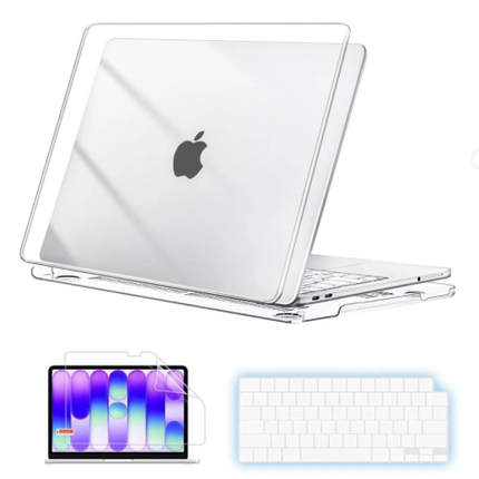 For Macbook 2026 Neo 13" A3404 PC Shell Case Cover Keyboard & Screen Protector