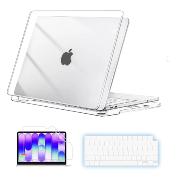 For Macbook 2026 Neo 13" A3404 PC Shell Case Cover Keyboard & Screen Protector