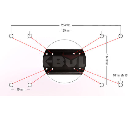 X-BULL Winch Mounting Plate Cradle 8000-13000lbs New Universal Truck TrailerATV - salelink.co.nz