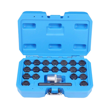 22 Piece Wheel Lock Nut Wrench Set Compatible with Volkswagen (VAG)