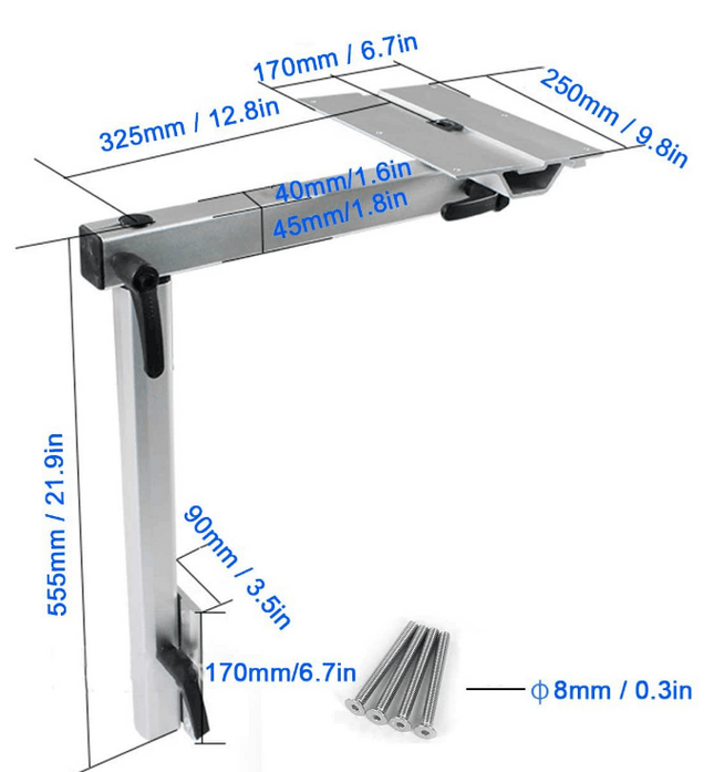 Caravan Table Leg Removable Aluminium