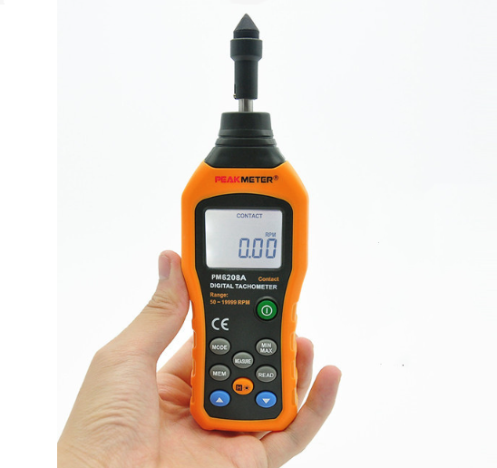 MS6208A Contact Measurement Digital Tachometer