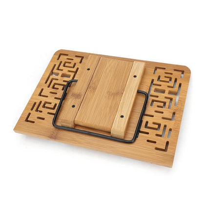 Bamboo Tablet iPad Cookbook Stand Holder Rack