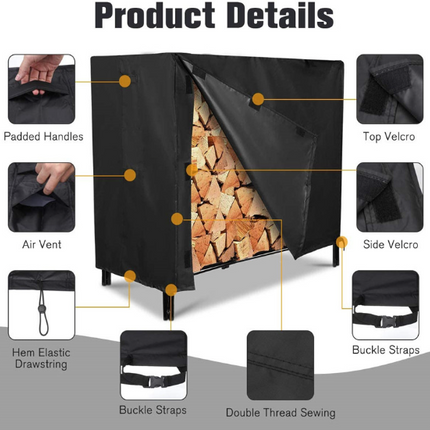 244x61x107cm Firewood Rack Cover
