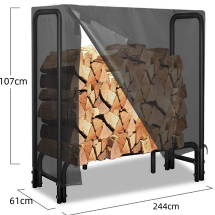 244x61x107cm Firewood Rack Cover