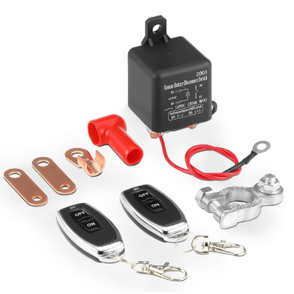 12V DC 200A Remote Battery Disconnect Switch Isolator Wireless for Car Truck RV - salelink.co.nz