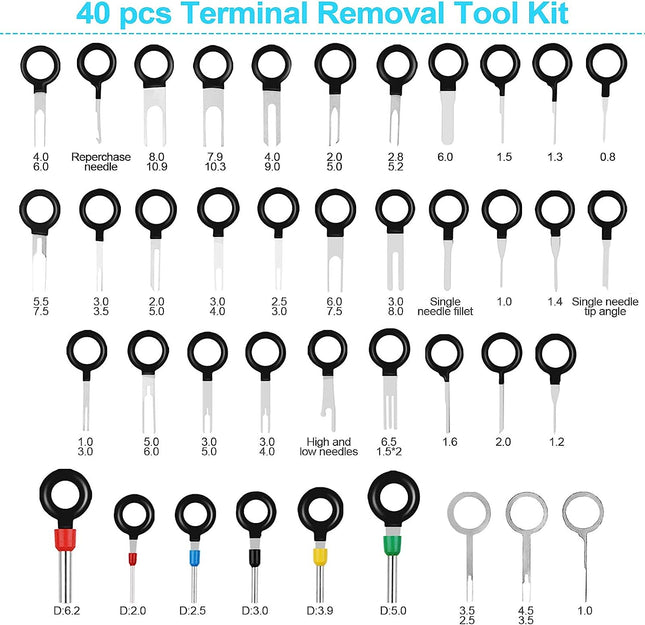 91PCS Terminal Removal Tool Kit for Car - salelink.co.nz