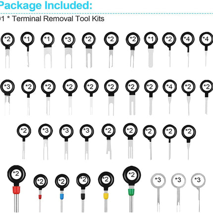 91PCS Terminal Removal Tool Kit for Car - salelink.co.nz