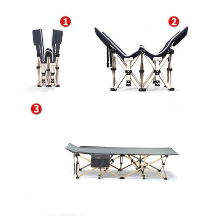 Folding Camping Stretcher Bed 190x71x36cm