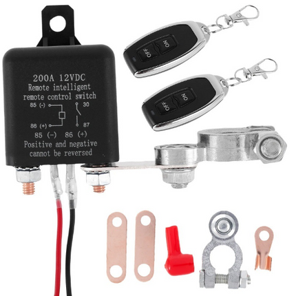 12V DC 200A Remote Battery Disconnect Switch Isolator Wireless for Car Truck RV - salelink.co.nz