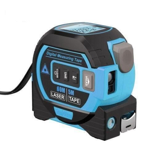 60m 3 in 1 Digital Measure Tape Laser Distance Meter Range Finder