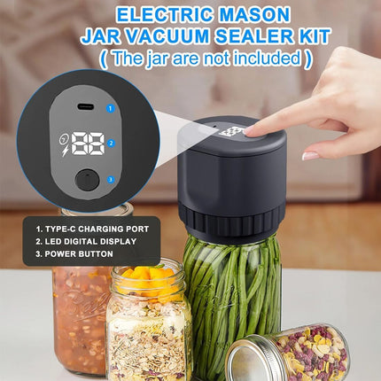 Electric Mason Jar Vacuum Sealer - salelink.co.nz