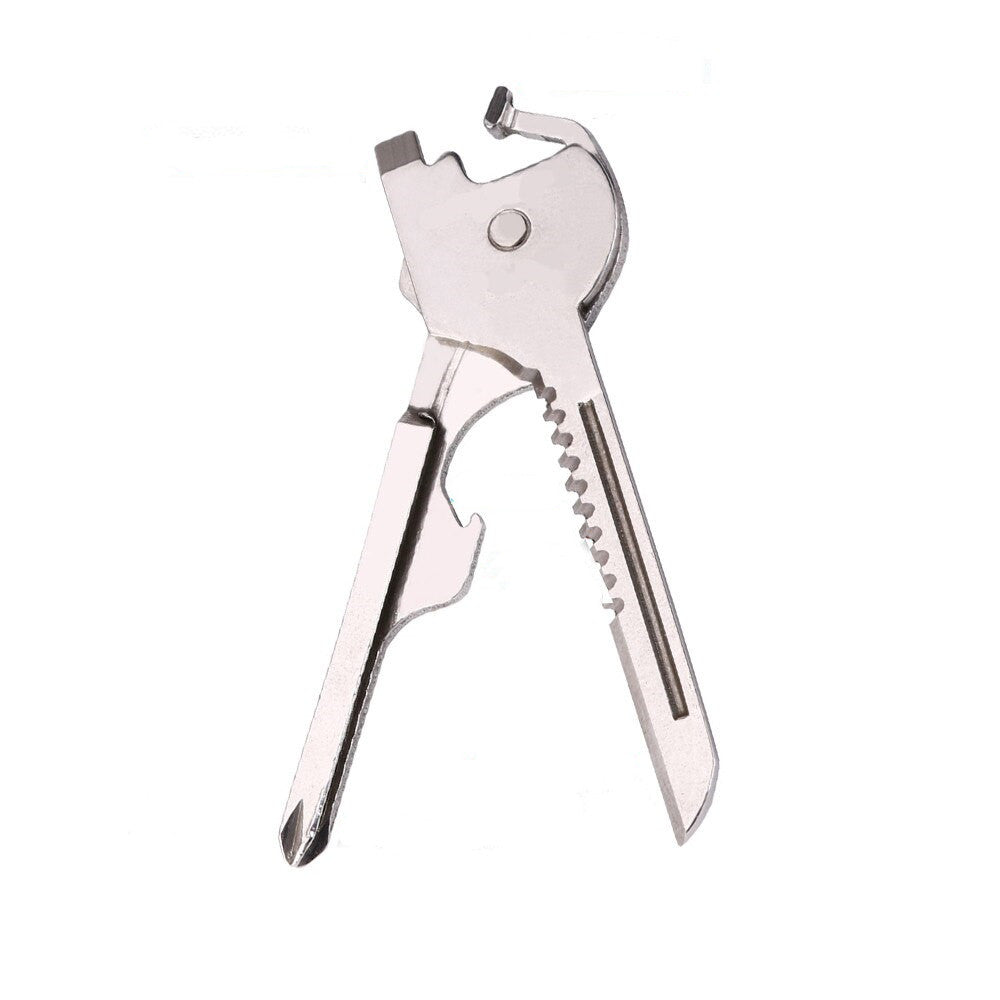 6 in 1 Multi Function Stainless Steel Utility Key Tool Knife Screwdeiver