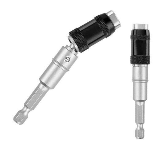 2PCS Magnetic Pivot Drill Bit Holder Steel Impact Pivoting Swivel Screw Drill Bits
