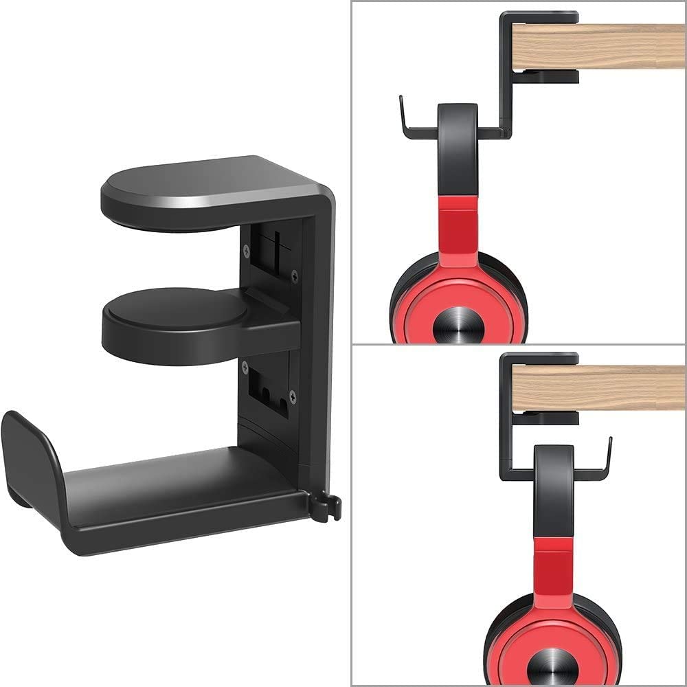 Under Desk Headphones Stand Headset Hook Holder