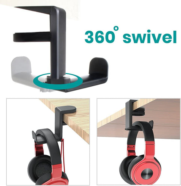 Under Desk Headphones Stand Headset Hook Holder