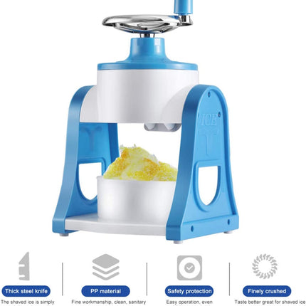 Manual Ice Shaver Crusher Snow Cone Maker Tool