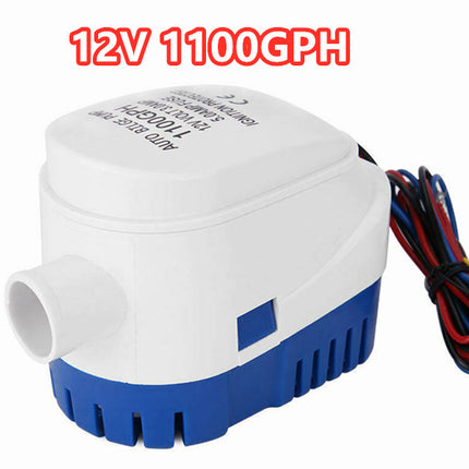 12V Bilge Pump Boat Automatic 1100GPH Submersible - salelink.co.nz
