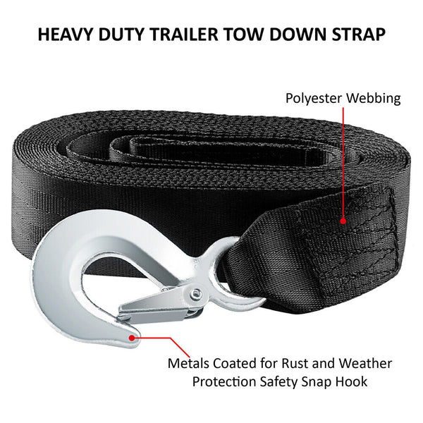 Marine Boat Trailer Hand Winch Strap Replacement Heavy 6M x 50MM