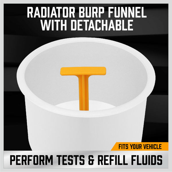 15-Piece Car Radiator Coolant Refill Funnel Kit Spill Proof Cooling System Tool