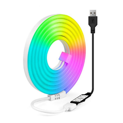 USB RGB Neon LED Strip Light 5M Music Sync Kit