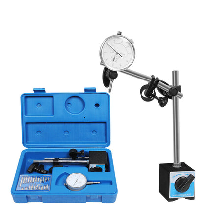 Dial Indicator Gauge Magnetic Base 0-10mm 60KG 22 Indicator Point Set - salelink.co.nz