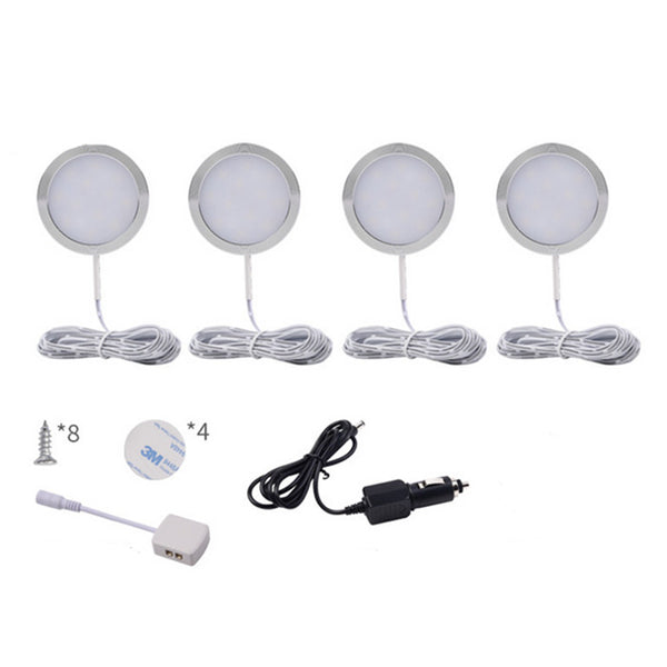 4x 12V LED Down Light Cabin Ceiling Lamp Caravan Camper Trailer Car RV White