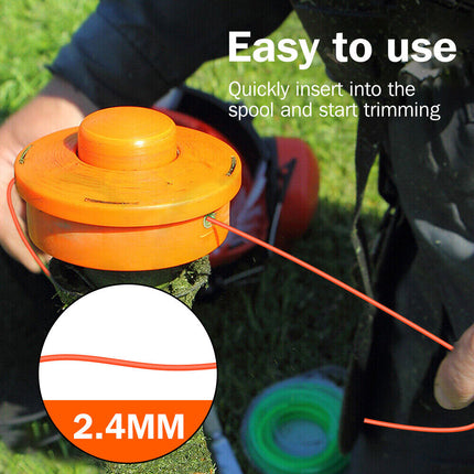 2.4mmx100M Trimmer Line Whipper Snipper String Cord Brushcutter - salelink.co.nz