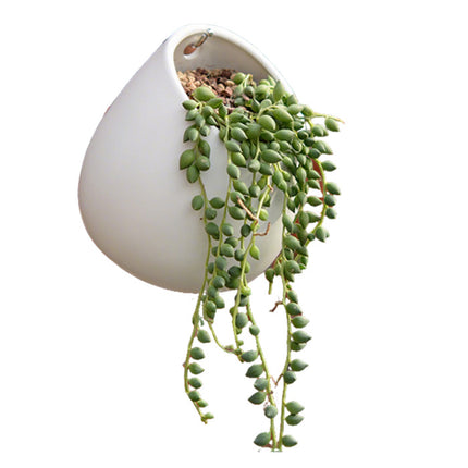 White Plant Pot Ceramic Planter - salelink.co.nz