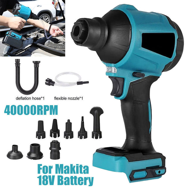 Cordless Air Duster Dust Blower Inflator Cleaner Fits Makita 18V Battery - salelink.co.nz