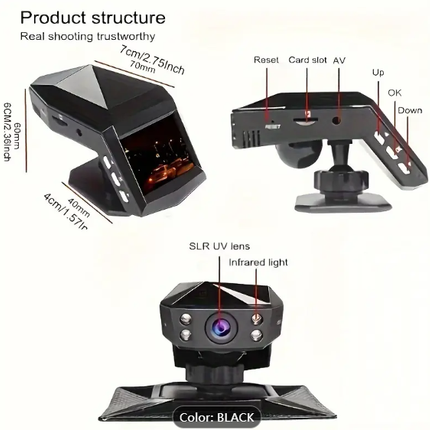 1296P Full HD 170° Wide Angle Dash Cam