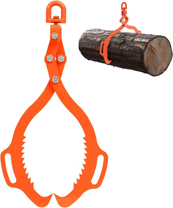 28in Log Lifting Tongs, 2-Claw Log Tongs, 800kg Lifting Capacity