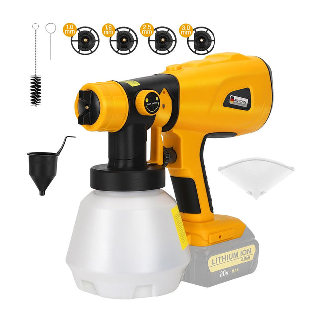 Cordless Spray Gun Paint Sprayer Fits Dewalt 18V Battery - salelink.co.nz
