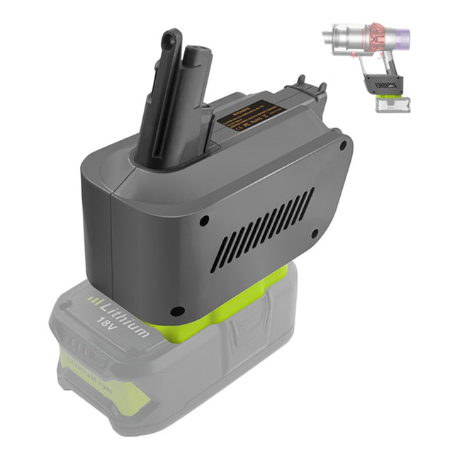 (No Battery)Ryobi 18V Battery to Dyson V10 Battery Adapter Converter