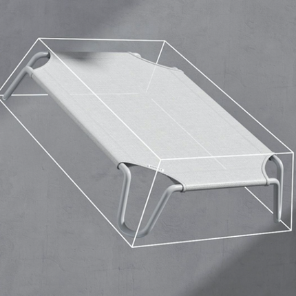 Raised Pet Dog Cat Bed Cot 107x70x20cm