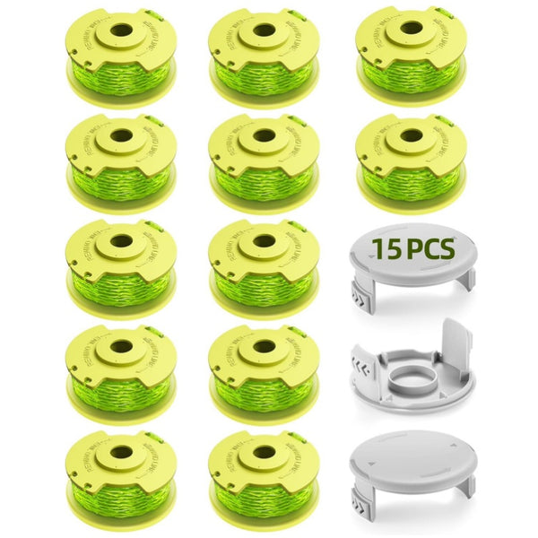 String Trimmer Refill for Ryobi One Plus+ AC80RL3(12 Trimmer Line 3 Trimmer Cap)