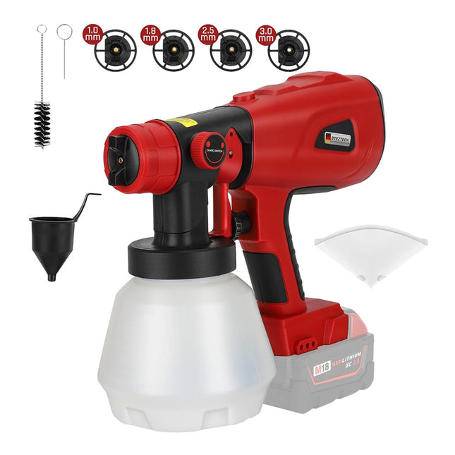 Paint Sprayer Fits Milwaukee 18V Battery Spray Gun - salelink.co.nz