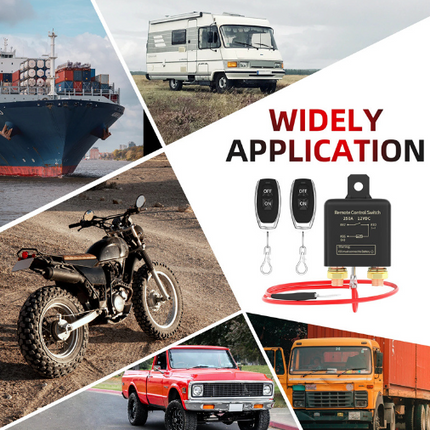 12V DC 200A Remote Battery Disconnect Switch Isolator Wireless for Car Truck RV - salelink.co.nz