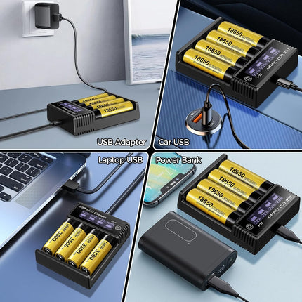 Battery Charger Type-C 4 slots