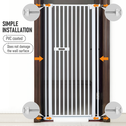 Extra Tall 150cm Pet Security Gate Safety Guard Adjustable - salelink.co.nz