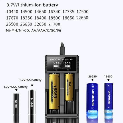 Battery Charger Type-C 2 slots