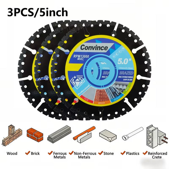 3pcs 5'' Metal Cutting Blade