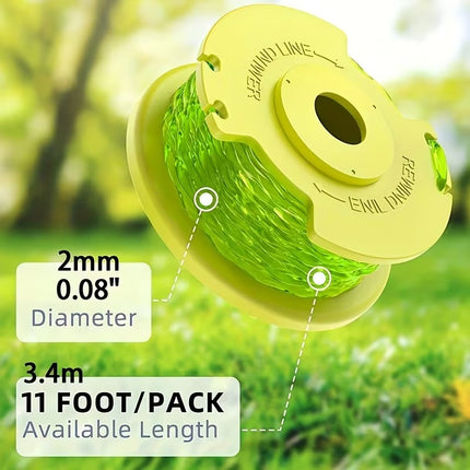 String Trimmer Refill for Ryobi One Plus+ AC80RL3(12 Trimmer Line 3 Trimmer Cap)