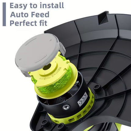 String Trimmer Refill for Ryobi One Plus+ AC80RL3(12 Trimmer Line 3 Trimmer Cap)