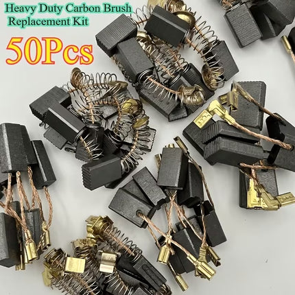 50pcs Electric Motor Carbon Brush with Metal Bases